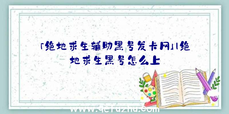 「绝地求生辅助黑号发卡网」|绝地求生黑号怎么上